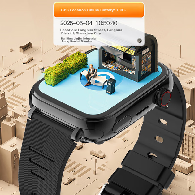 Newsmy — GPS-трекер для пожилых людей, устройство слежения, часы-телефон, умный браслет с длительным временем автономной работы для пожилых людей с деменцией, защита от потери. - изображение 7