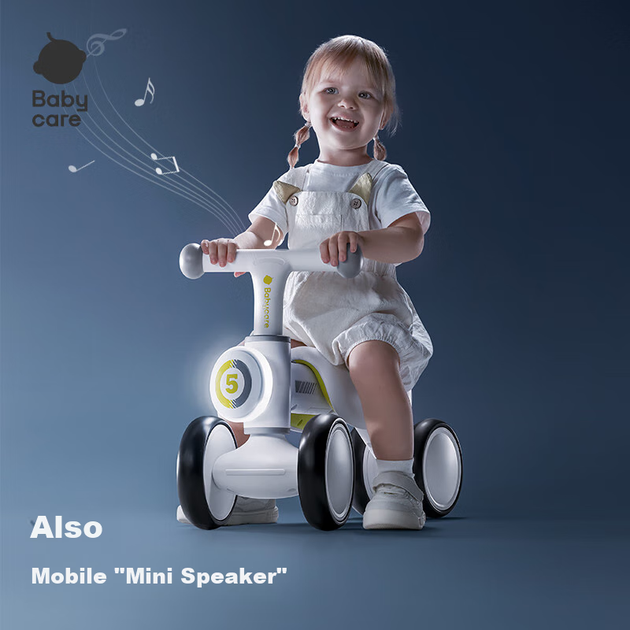 Детский беговел Babycare, четырехколесный самокат-качалка, ходунки без педалей, для детей от 1 до 3 лет, подарок на первый день рождения, розовый, без зеркала. - Фото 8 Детский беговел Babycare, четырехколесный самокат-качалка, ходунки без педалей, для детей от 1 до 3 лет, подарок на первый день рождения, розовый, без зеркала. - изображение 8