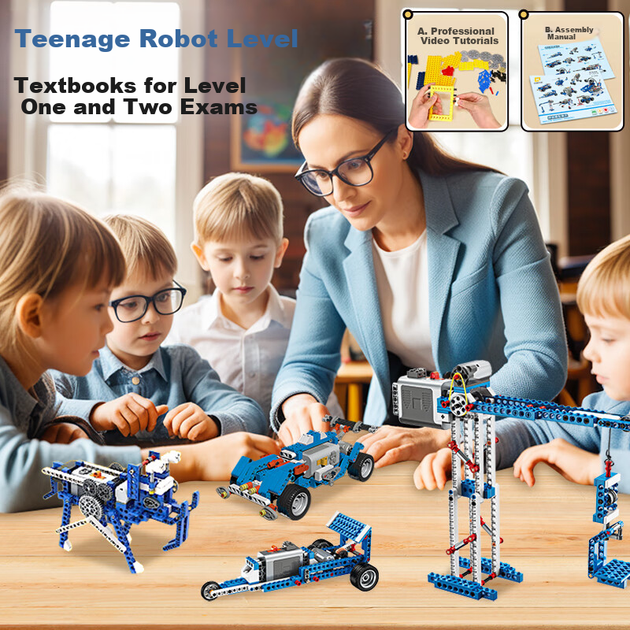 Игровой набор Miledao Coding AI Robot, Science And Education 9686, Electric Building Blocks, Educational Assembly Toy, Gift for Boys And Girls, Children's Day And Birthday Gift - изображение 7