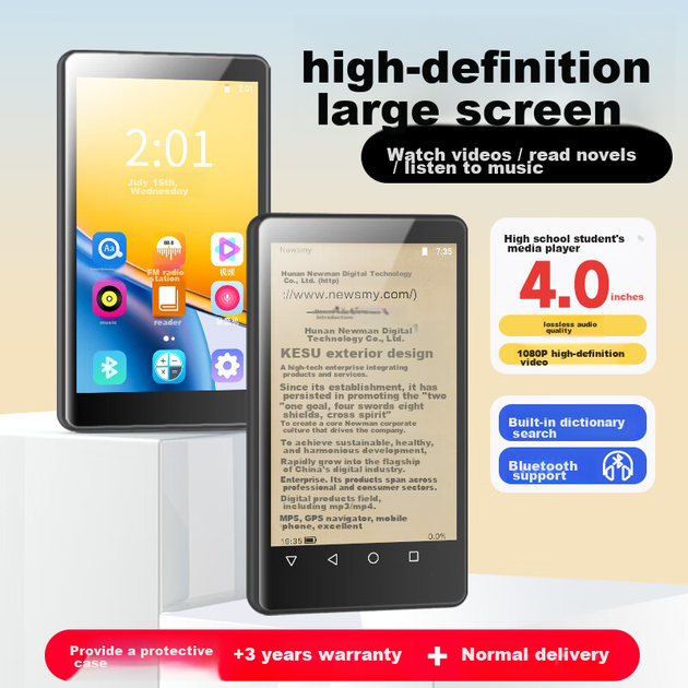 Newsmy M11 MP4-плеєр портативний музичний плеєр 4.0 Smart WiFi Інтернет-підключення MP3-плеєр для старшокласників музичний плеєр Mp5 студентський роман для читання електронних книг відеопристрій 16 ГБ - зображення 5