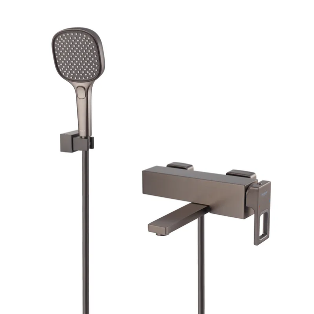 Змішувач для ванни з коротким зливом KOER KB-41009-07 (Колір графіт) (KR5986) - зображення 3
