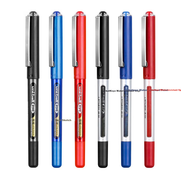 Ручка гелевая Mitsubishi Uni-Ball EYE UB-150 красная 10шт - Фото 9 Ручка гелевая Mitsubishi Uni-Ball EYE UB-150 красная 10шт - изображение 9