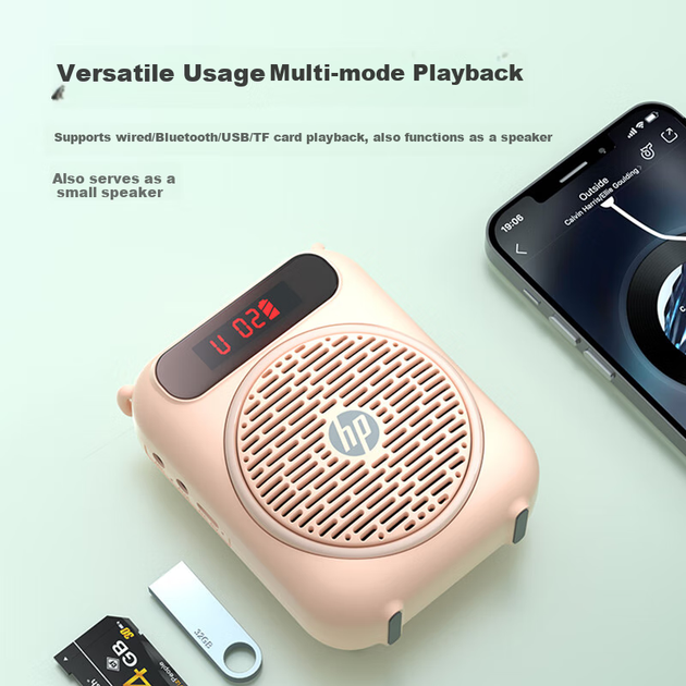 Усилитель HP LS251 Lianhuiwei для учителя поясной с Bluetooth, белый - изображение 8