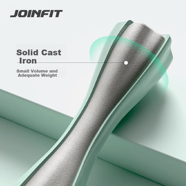Маленькі гантелі JOINFIT для жіночого домашнього фітнесу, гантелі з пластиковим покриттям, кластер 1,5 кг, рожевий, пара, FS005DD-J - изображение 9