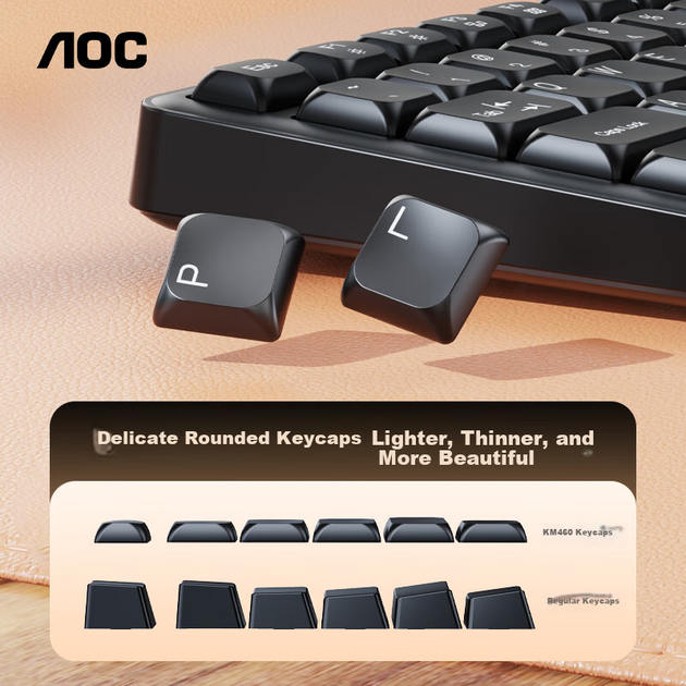 Комплект проводной AOC GKM410 USB Black - изображение 5