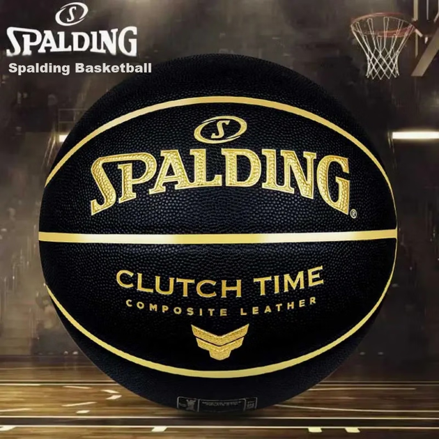 Баскетбольный мяч SPALDING, для использования в помещении и на открытом воздухе, пыле- и полиуретановый материал, влагопоглощающая, износостойкая, нескользящая поверхность, размер 7, артикул 77-995Y - изображение 5