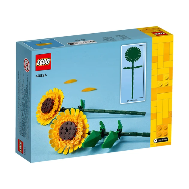 Конструктор LEGO 40524 Подсолнух, игрушка для мальчиков и девочек, подарок на День защиты детей, украшение для дома. - изображение 5