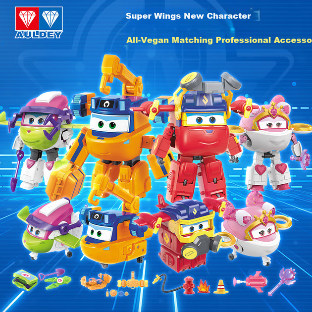 Ігровий набір AULDEY Super Wings Transforming Robot Scientist Cool Ricer Research Kit, ідеально підходить для рольових ігор хлопчиків і дівчаток, відмінний подарунок на день народження. - зображення 8