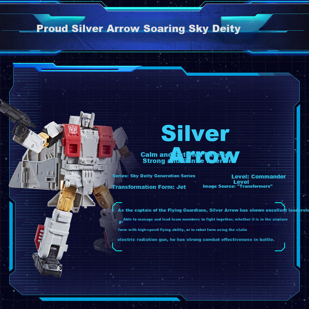 Игрушечная машинка-трансформер для мальчиков, Tianzun Generation, Big Brave Commander Class Flying Taibao Silver Arrow G0752 - изображение 5
