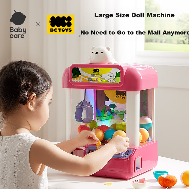 Игровой автомат Babycare Fun Claw Machine для детей 3-6 лет, игрушка-ловушка для кукол, автомат гашапонов, новогодний подарок для мальчиков и девочек - розовый - Фото 4 Игровой автомат Babycare Fun Claw Machine для детей 3-6 лет, игрушка-ловушка для кукол, автомат гашапонов, новогодний подарок для мальчиков и девочек - розовый - изображение 4