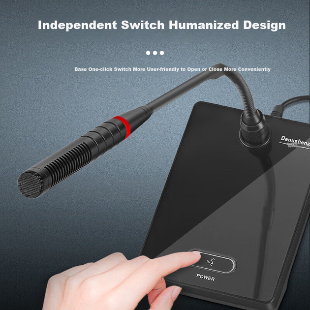 Микрофон Depusheng U150 конденсаторный USB с гибкой стойкой для конференций - изображение 12