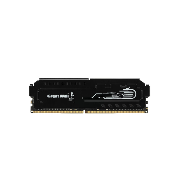 Модуль оперативной памяти Great Wall 8 ГБ DDR4 3200 МГц для настольных компьютеров, с радиатором, разработанным специально для процессоров Intel, серия Dragon Scale Black Gold. - изображение 10