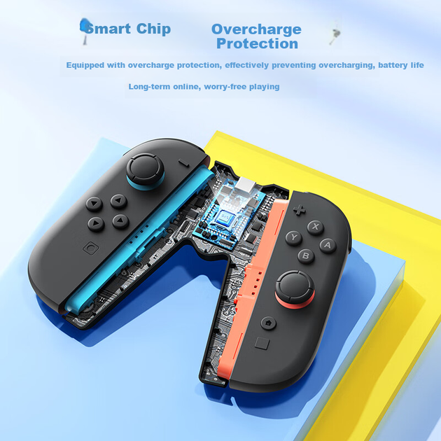 Зарядное устройство для контроллера Joy-Con Switch Jemdo 2-го поколения игра во время зарядки White - Фото 5 Зарядное устройство для контроллера Joy-Con Switch Jemdo 2-го поколения игра во время зарядки White - изображение 5