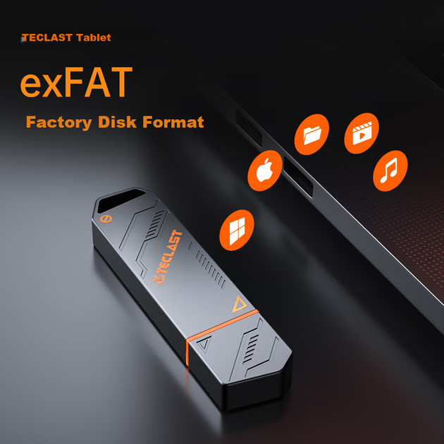 Твердотільний USB-флеш-накопичувач TECLAST 512 ГБ, високошвидкісний USB 3.2, швидкість читання 520 МБ/с, велика ємність для офісного використання, портативний жорсткий диск для автомобільного комп'ютера, металева USB-флешка для системного сховища - изображение 9