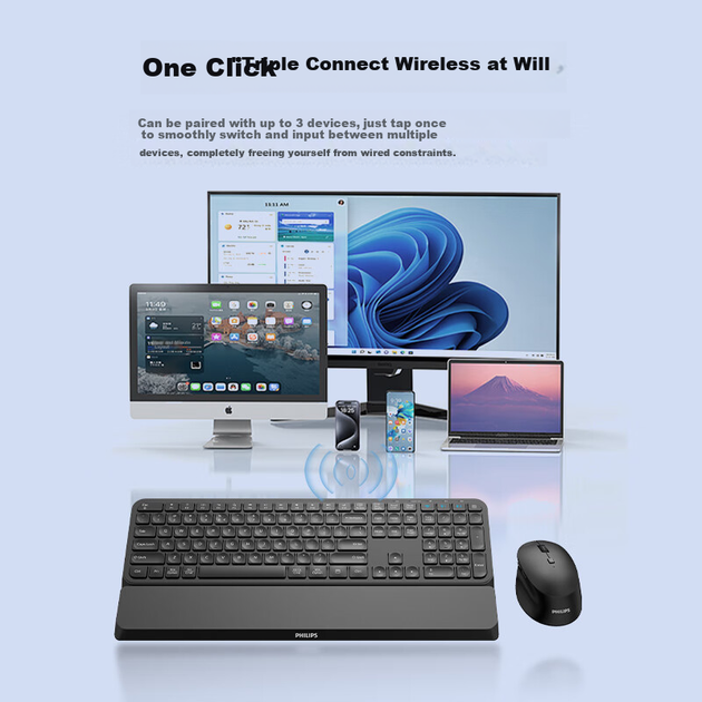 Комплект беспроводной PHILIPS SPT6607 Wireless/Bluetooth Black - изображение 6