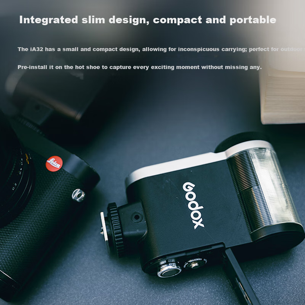 Вспышка Godox IA32, компактная универсальная вспышка Speedlight с интерфейсом "горячий башмак", небольшой портативный кубический вспышка для съемки на открытом воздухе, портретной фотографии и беззеркальных цифровых камер - Фото 5 Вспышка Godox IA32, компактная универсальная вспышка Speedlight с интерфейсом "горячий башмак", небольшой портативный кубический вспышка для съемки на открытом воздухе, портретной фотографии и беззеркальных цифровых камер - изображение 5
