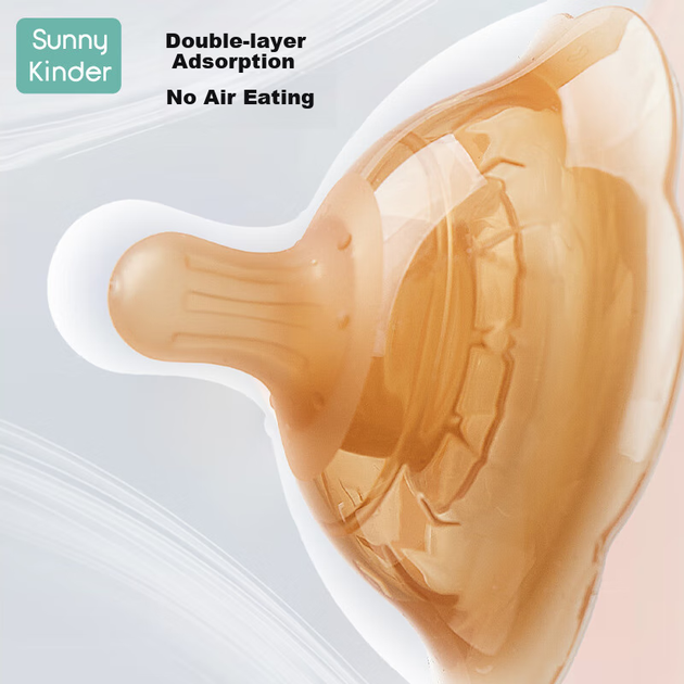 Захист для сосків новонароджених SunnyKinder Breast Shield, пластир для грудей, допоміжний засіб для годування, допоміжна соска для молоковідсмоктувача, двошаровий коректор - изображение 8
