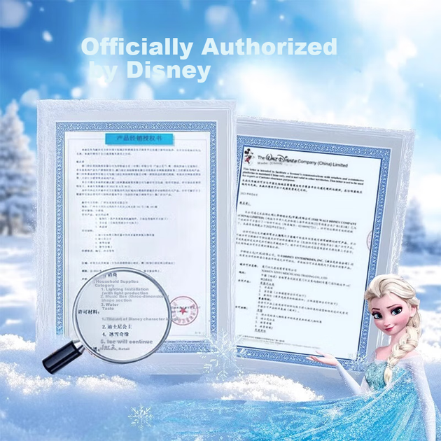 Музыкальная шкатулка Disney «Холодное сердце» с хрустальным шаром, новогодний подарок для девочек, подарок на день рождения Эльзе (10 лет). - зображення 6