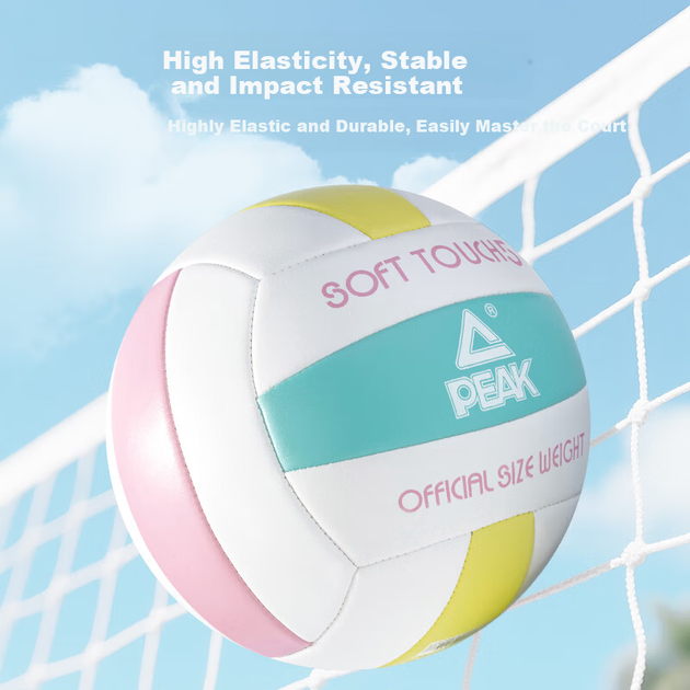Волейбольный мяч Peak Standard Match Training Ball, размер 5, подходит для взрослых, детей, девочек среднего школьного возраста, мягкий и жесткий варианты. - изображение 5