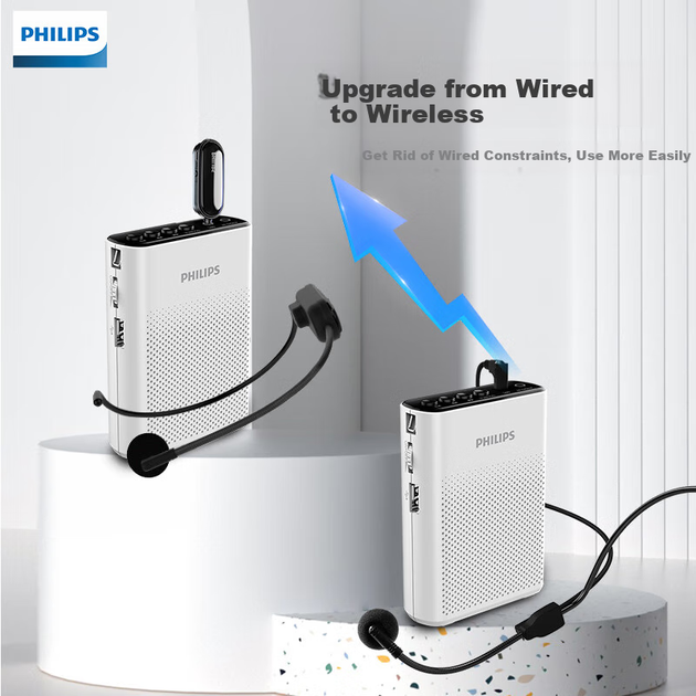 Бездротова гарнітура-мікрофон PHILIPS SBM129 UHF для вчителів, гідів, продавців-консультантів, проведення зустрічей, портативних виступів та використання у вуличних торгових точках - Фото 6 Бездротова гарнітура-мікрофон PHILIPS SBM129 UHF для вчителів, гідів, продавців-консультантів, проведення зустрічей, портативних виступів та використання у вуличних торгових точках - зображення 6
