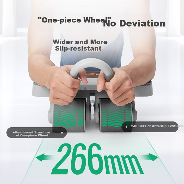 Тренажер Keep Four-Wheel Ab Wheel колесо для пресса, серый - изображение 9