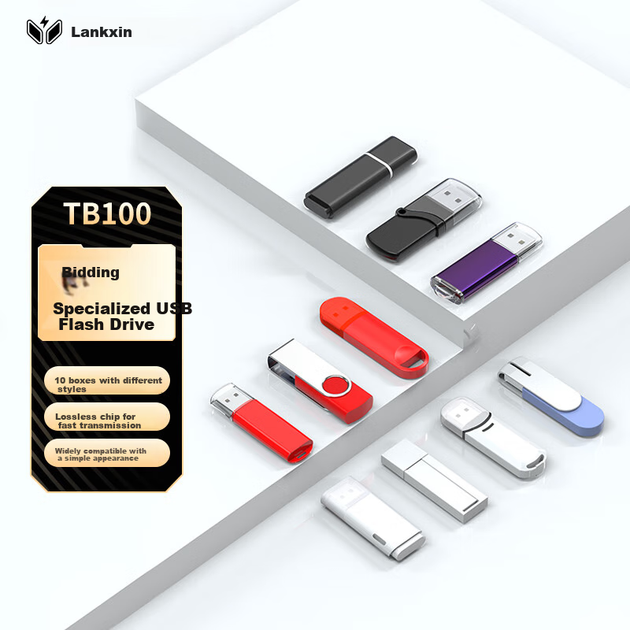 Lankexin (LanKxin) 1 ГБ USB 2.0 флеш-накопитель TB100 Professional Bid USB Drive, для корпоративных клиентов, малоемкостный, безмаркерный, 10 штук в коробке - изображение 5