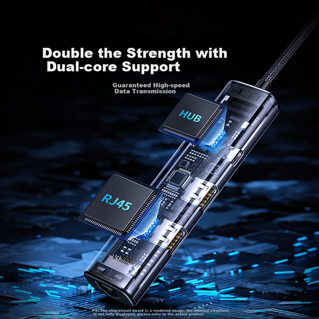 UGREEN Гигабитный USB-C концентратор с портом Ethernet, сетевой кабель-адаптер, док-станция расширения, USB-интерфейс, совместимый с Thunderbolt 4, Apple Macbook, ноутбуками и смартфонами Huawei. - изображение 7