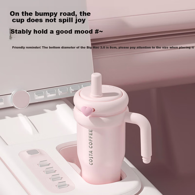 Ізольована пляшка для води COSTA Giant великої ємності з трубочкою для чоловіків та жінок, студентська крижана чашка, святковий подарунок з нержавіючої сталі - Фото 12 Ізольована пляшка для води COSTA Giant великої ємності з трубочкою для чоловіків та жінок, студентська крижана чашка, святковий подарунок з нержавіючої сталі - зображення 12
