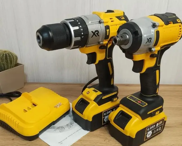 Набор аккумуляторного инструмента Krafftec 2в1 48V гайковерт 600 Нм и ударный шуруповерт 85 Нм с АКБ 6Ah - изображение 3