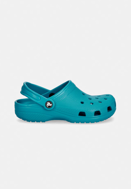 Дитячі крокси-сабо Crocs Classic Clog бірюзові для дівчинки с11 (28-29) на стопу 17.4- 18.1 см - зображення 3