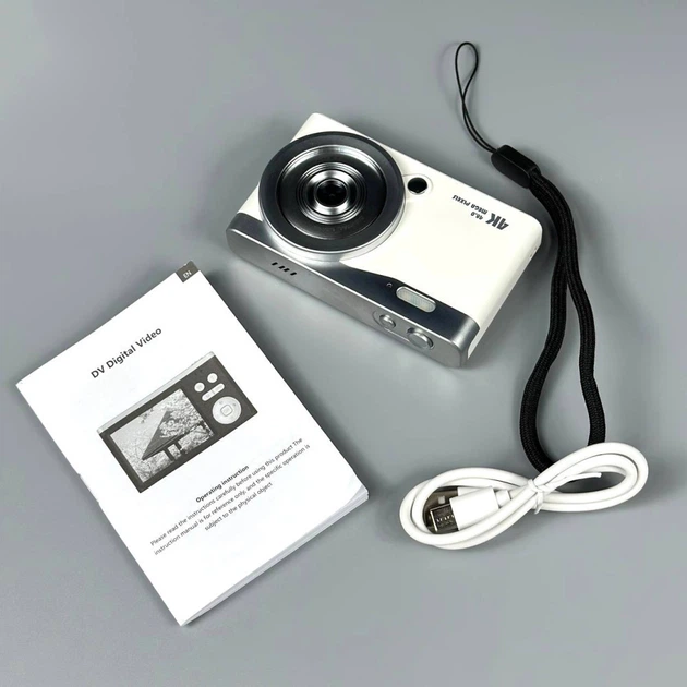 Цифровая фотокамера Q10 LCD 2.7K, Digital Zoom 16x, 48Mp, 4GB to 128GB TF Белый 58101-2 - Фото 5 Цифровая фотокамера Q10 LCD 2.7K, Digital Zoom 16x, 48Mp, 4GB to 128GB TF Белый 58101-2 - изображение 5