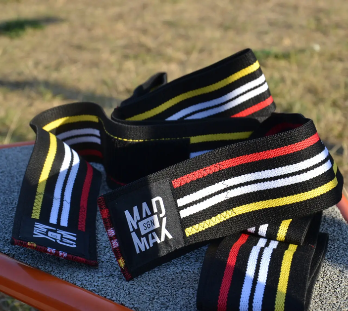 Бинти на коліна MadMax MFA-292 1,8 м, різнокольорові - изображение 6