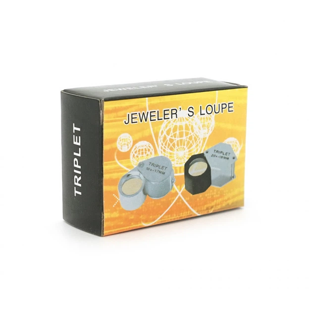 Лупа Voltronic ручная TRIPLET 10X-21mm, складная (брелок), металл-стекло, пластиковая коробка. 60*24*18mm. (1152/TR10X-21) (346107) - изображение 4