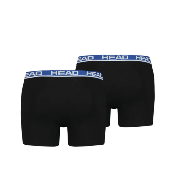 Труси-боксери Head BASIC BOXER 2P 701202741 l, чорний/синій - Фото 2 Труси-боксери Head BASIC BOXER 2P 701202741 l, чорний/синій - изображение 2