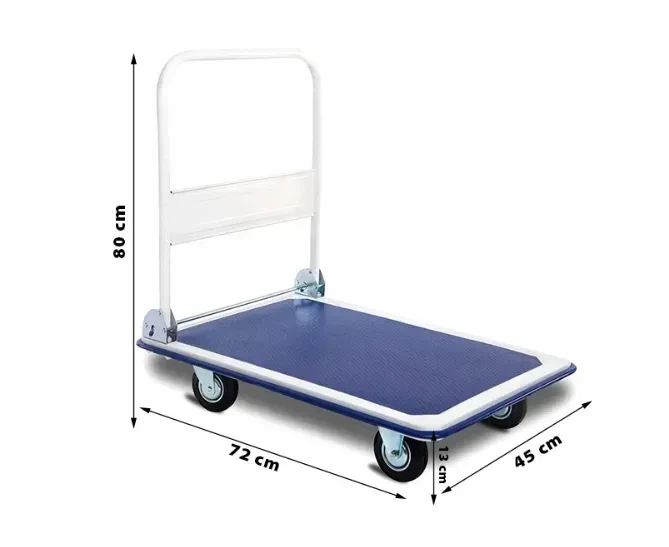 Платформний візок вантажний Garden Line (72 × 45 × 80 см) зі складною ручкою | вантажопідйомність - 150 кг - Фото 10 Платформний візок вантажний Garden Line (72 × 45 × 80 см) зі складною ручкою | вантажопідйомність - 150 кг - изображение 10