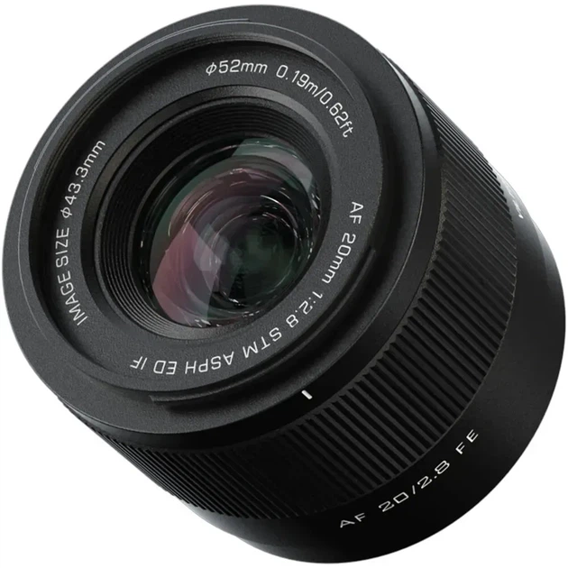 Объектив Viltrox AF 20mm f/2.8 FE (AF 20/2.8 FE) (Sony E) - Фото 2 Объектив Viltrox AF 20mm f/2.8 FE (AF 20/2.8 FE) (Sony E) - изображение 2