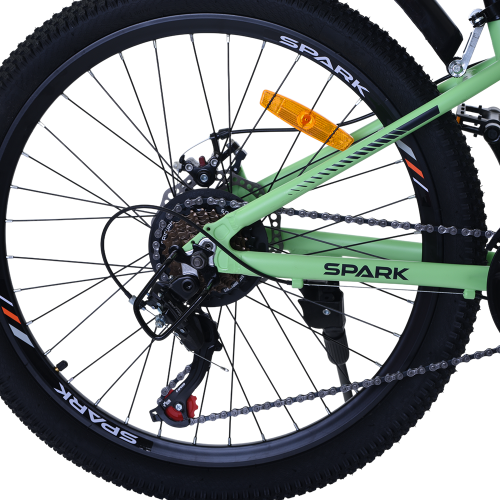 Велосипед SPARK AERO (колеса – 24", алюминиевая рама – 12") салатовый - изображение 3