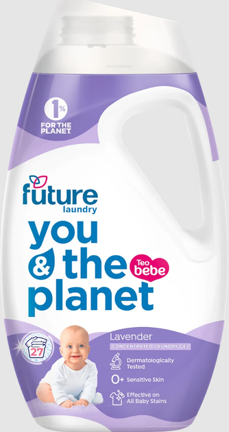 Гель для прання TEO bebe дитячий Лаванда Future Laundry 27 прань 1080 мл (3800024050640)