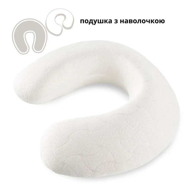 Подушка-рогалик IDEIA "MEMORY FOAM" 30х40 см (з ефектом пам'яті, з наволочкою), Білий 000035585 - Фото 3 Подушка-рогалик IDEIA "MEMORY FOAM" 30х40 см (з ефектом пам'яті, з наволочкою), Білий 000035585 - изображение 3
