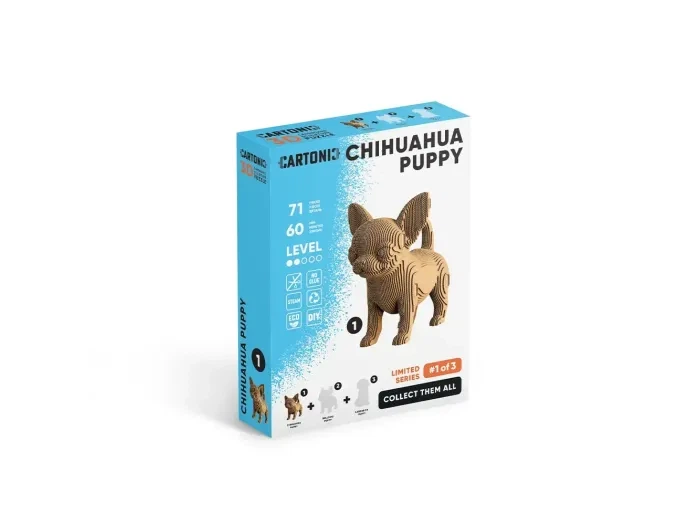 Картонный 3D пазл Chihuahua Puppy, Cartonic, 71 эл. - изображение 6
