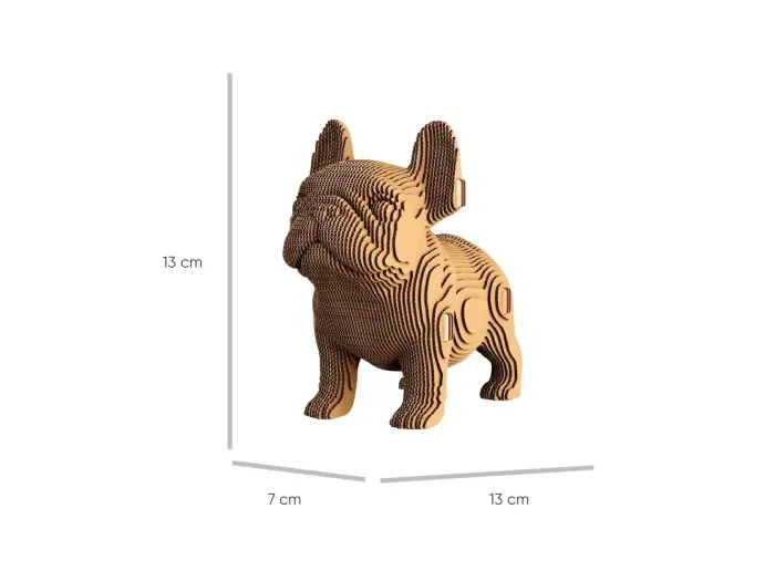Картонный 3D пазл Bulldog Puppy, Cartonic, 63 эл. - изображение 3