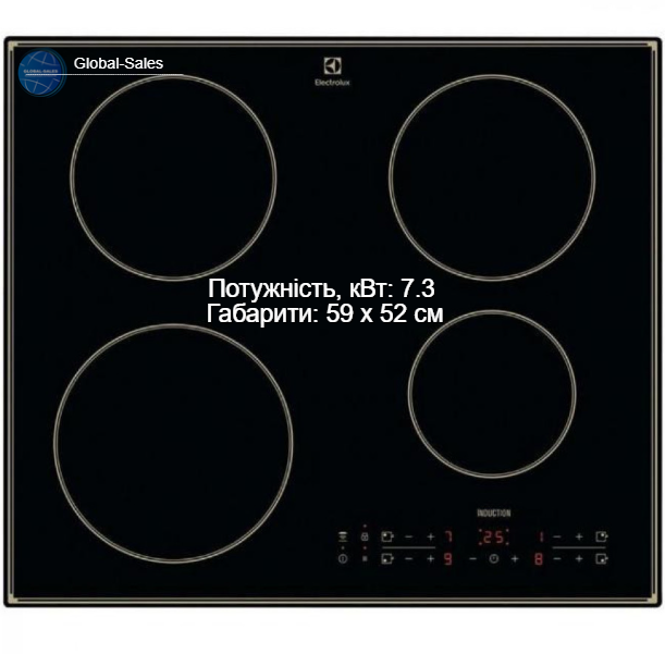 Варильна поверхня індукційна ELECTROLUX CIR60430CB - Фото 1 Варильна поверхня індукційна ELECTROLUX CIR60430CB - изображение 1