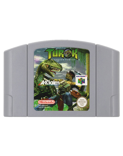 Игра Nintendo N64 Turok: Dinosaur Hunter Europe Английская Версия Только Картридж Б/У - Фото 1 Игра Nintendo N64 Turok: Dinosaur Hunter Europe Английская Версия Только Картридж Б/У - изображение 1