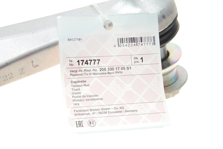Важіль підвіски FEBI 174777 Mercedes C-Class, GLC-Class 2053301705, 2053301705S1, A2053301705 - изображение 2