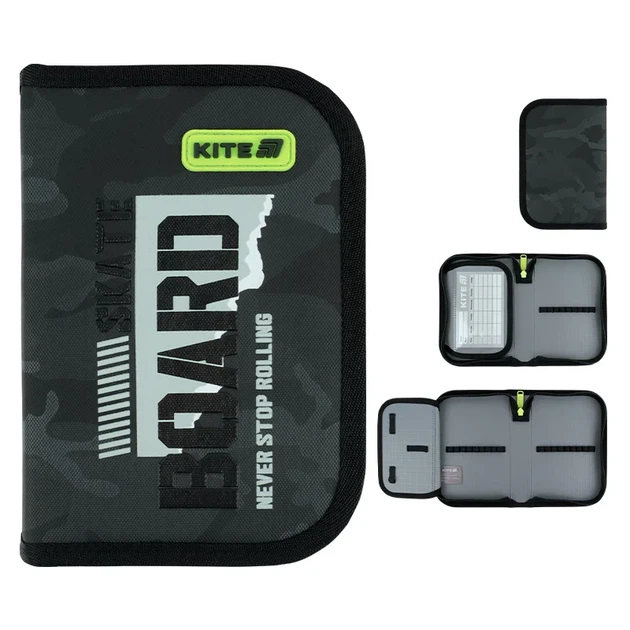Пенал без наповнення Kite SK8 Board K26-621-6, 1 відділення, 1 відворот - зображення 2