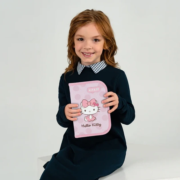 Пенал без наполнения Kite Hello Kitty HK26-621-1, 1 отделение, 1 отворот - изображение 7