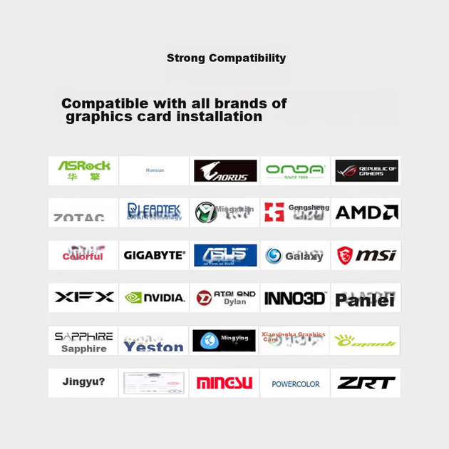 Подовжувач відеокарти LinkStone PCIe 4.0, 20 см, кабель-адаптер, сумісний з подовжувачем PCIe 3.0 X16, вертикальне встановлення, підходить для комп'ютерних відеокарт, вертикальне встановлення, універсальний, без втрат - зображення 7