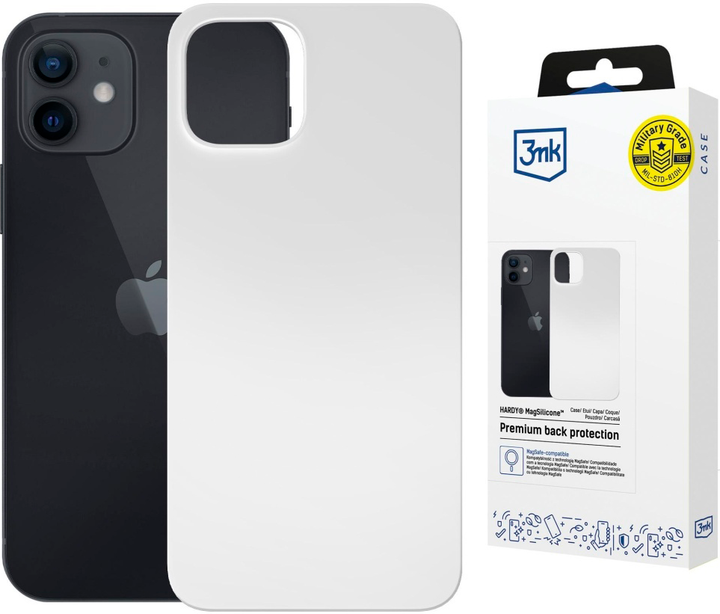 Etui plecki 3MK Hardy Mag do Apple iPhone 12 White (5903108661652) - Zdjęcie 4 Etui plecki 3MK Hardy Mag do Apple iPhone 12 White (5903108661652) - obraz 4