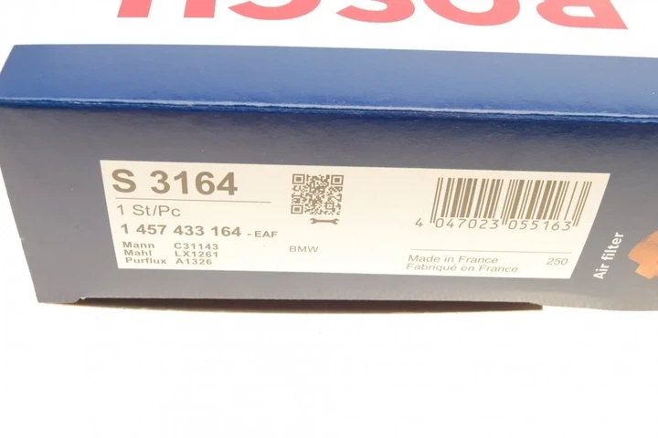 Повітряний фільтр BOSCH 1 457 433 164 BMW 5 Series, 6 Series 13717793647 - изображение 7