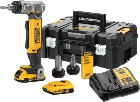Akumulatorowy rozszerzacz rur DeWalt 18 V XR PEX z 2 akumulatorami 2 Ah (DCE400D2-QW) - Zdjęcie 2 Akumulatorowy rozszerzacz rur DeWalt 18 V XR PEX z 2 akumulatorami 2 Ah (DCE400D2-QW) - obraz 2
